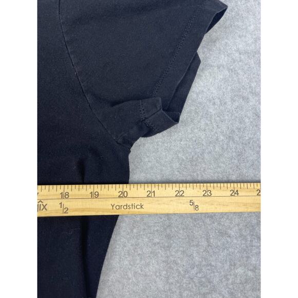 David Bowie T Shirt Mens M Black Retro Rock Tee Missing Size Tag Small Stain - Picture 7 of 8